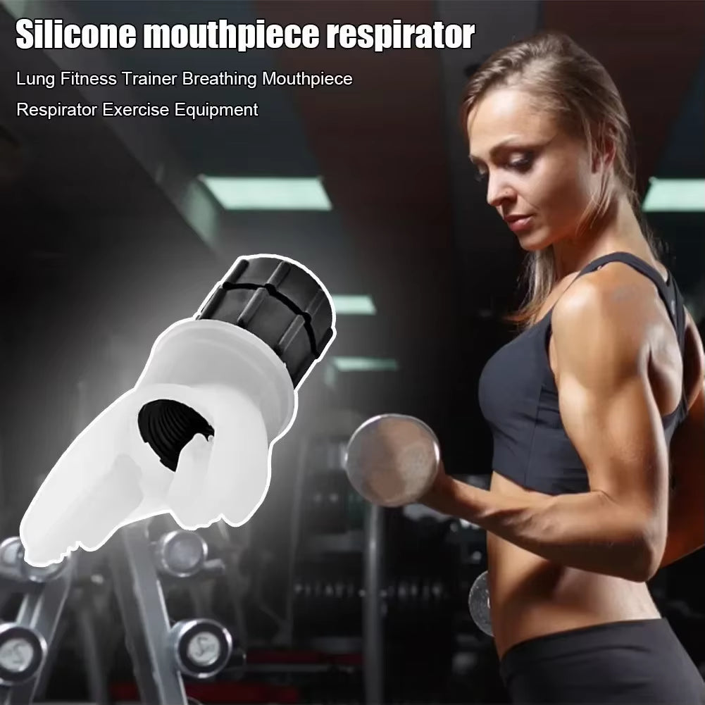 New Sports Breathing Trainer Portable Lung Capacity Abdominal Breathing Trainer with Adjustable Intensity Knob Improve Strength