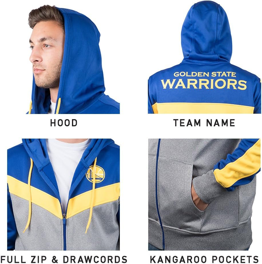 Men'S NBA Official Full Zip Hoodie Sweatshirt