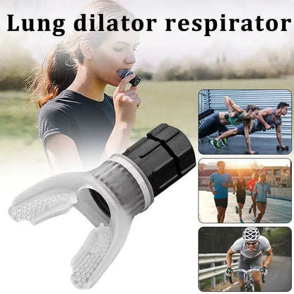 New Sports Breathing Trainer Portable Lung Capacity Abdominal Breathing Trainer with Adjustable Intensity Knob Improve Strength